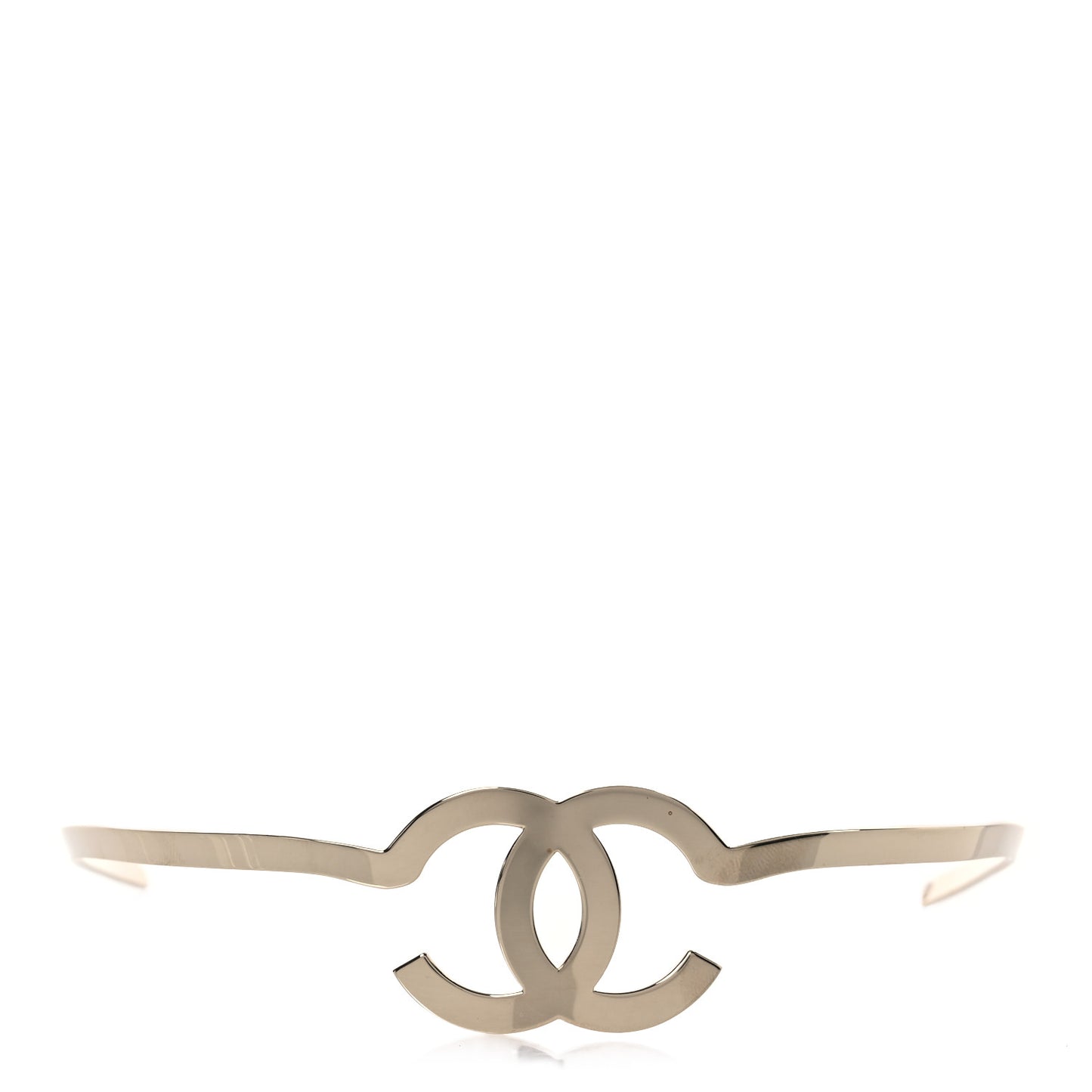 Metal CC Headband Light Gold