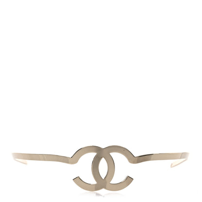 Chanel Metal CC Headband Light Gold 1 of 8