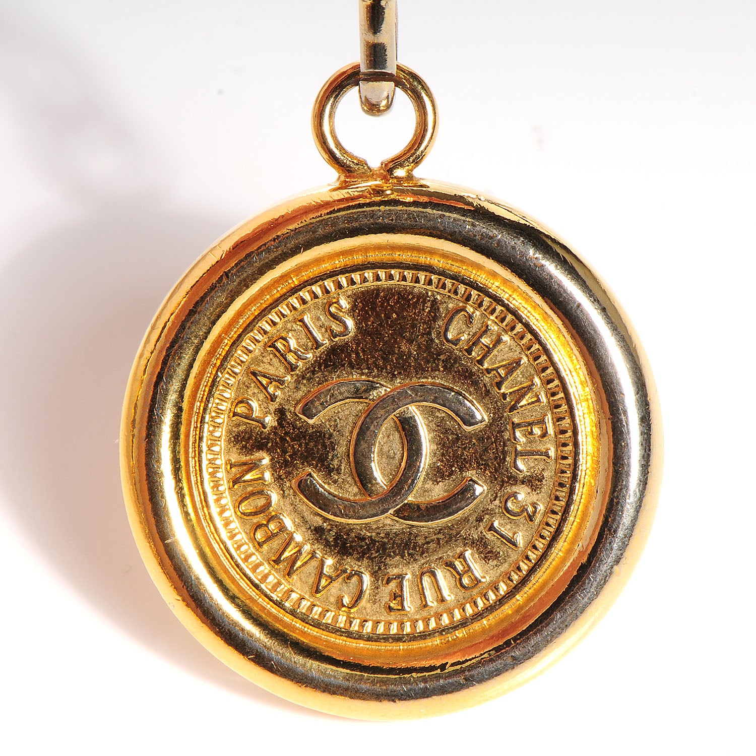 Chanel Leather CC Medallion Chain Belt Black Gold 5 of 5