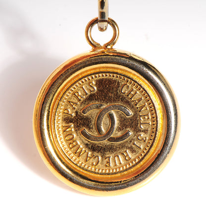 Chanel Leather CC Medallion Chain Belt Black Gold 5 of 5