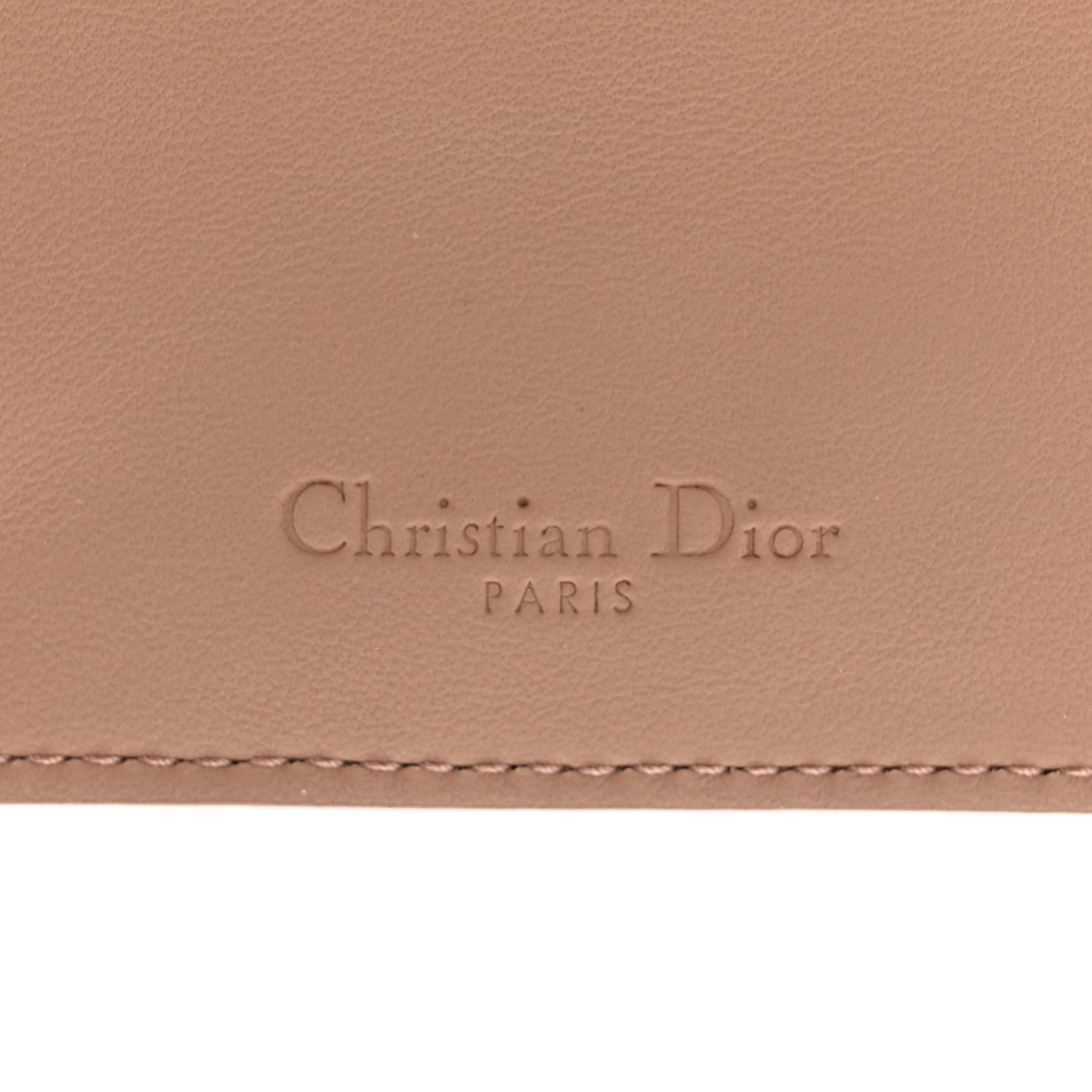 Christian Dior Ultra Matte Calfskin Lady Dior Long Wallet With Strap Beige 6 of 9