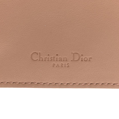 Christian Dior Ultra Matte Calfskin Lady Dior Long Wallet With Strap Beige 6 of 9