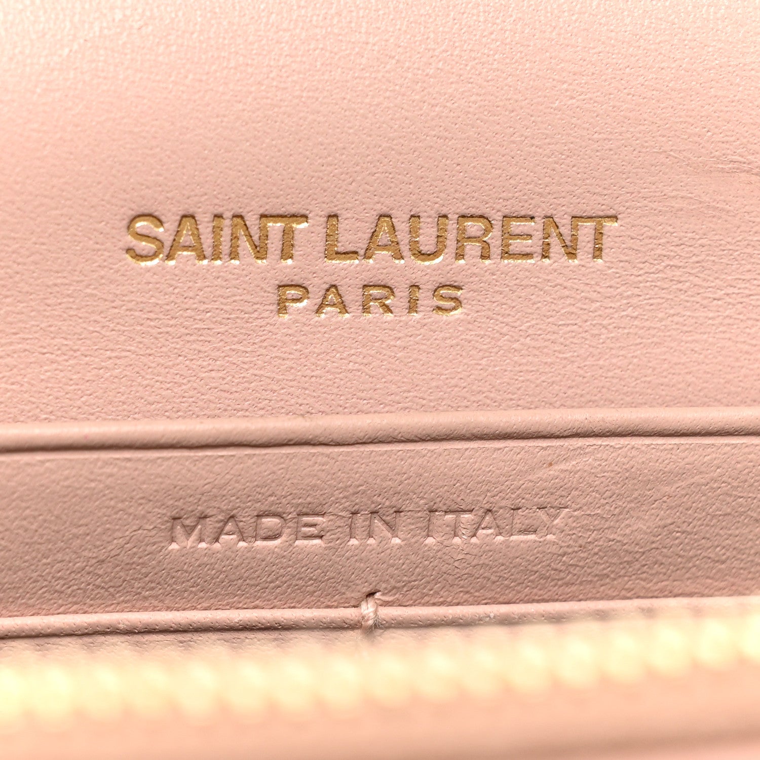 Saint Laurent Smooth Calfskin Classic Monogram Kate Tassel Chain Wallet Pale Pink 7 of 29