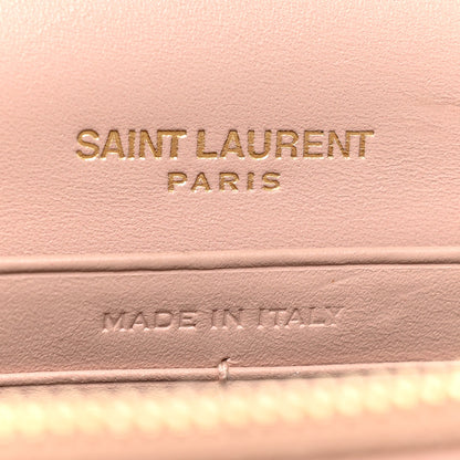 Saint Laurent Smooth Calfskin Classic Monogram Kate Tassel Chain Wallet Pale Pink 7 of 29