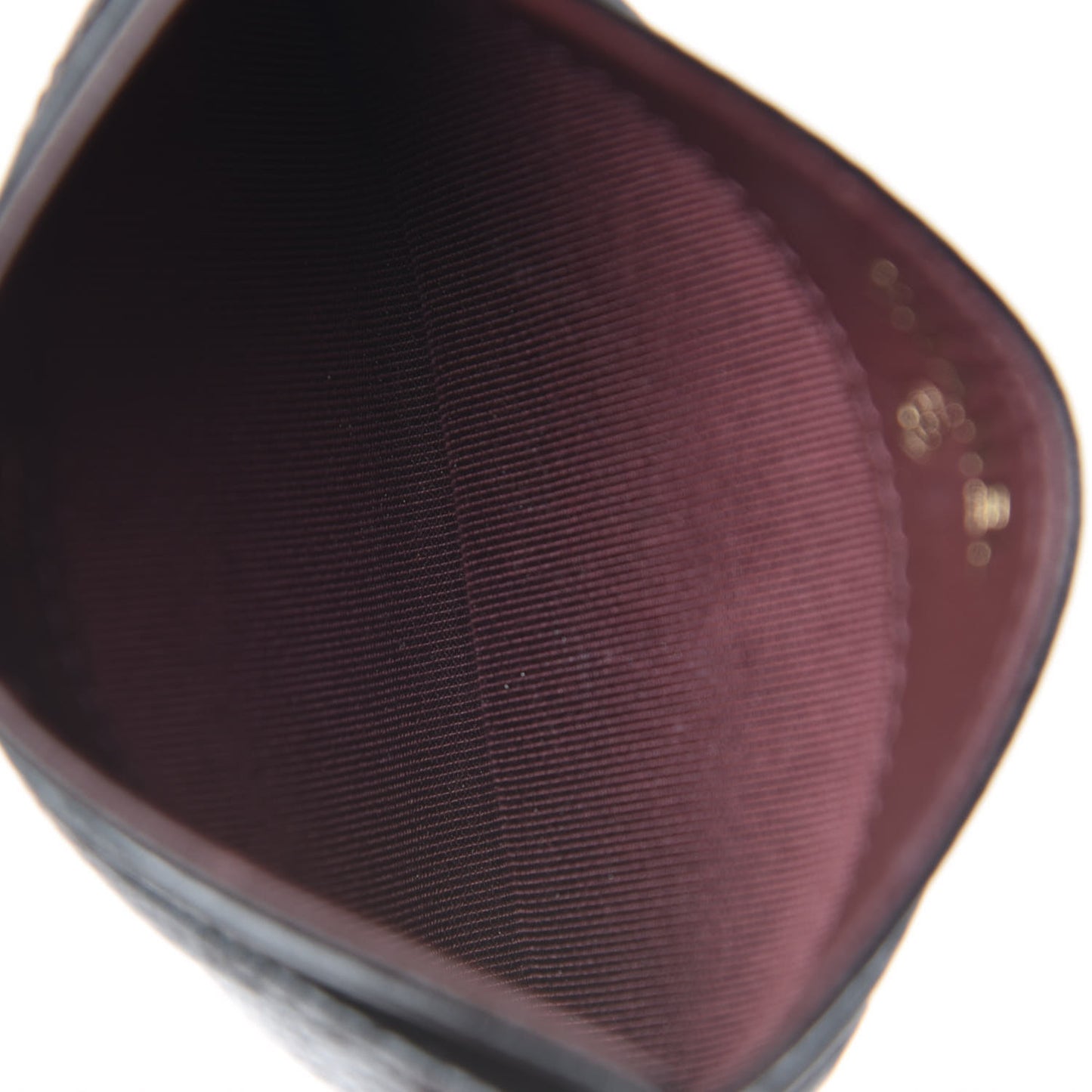 Caviar Quilted Card Holder Black