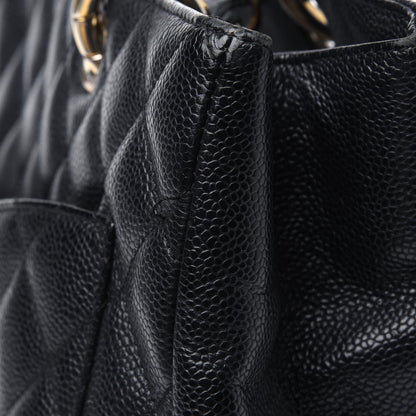 Chanel Caviar Quilted Grand Shopping Tote GST Black 19 of 28