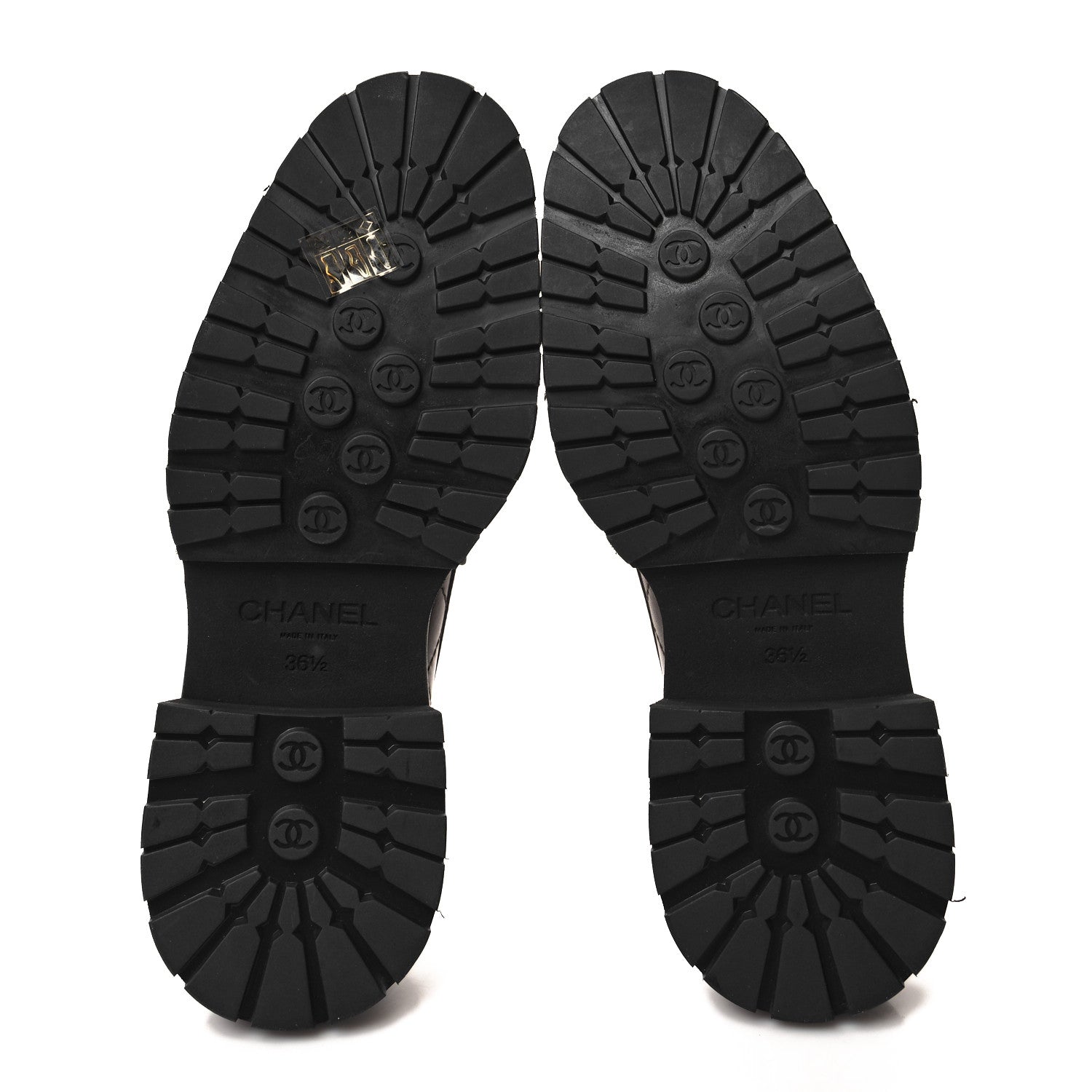Chanel Calfskin Quilted CC Mocassin Loafers 36.5 Brown 5 of 9