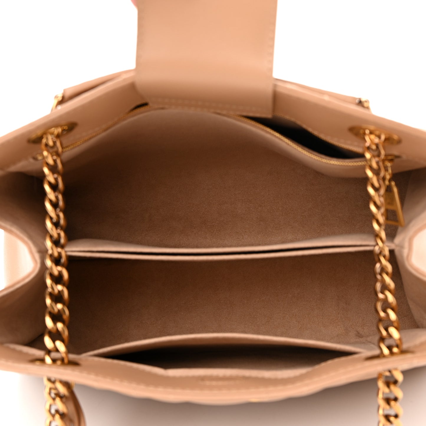 Calfskin New Wave Chain Tote Noisette