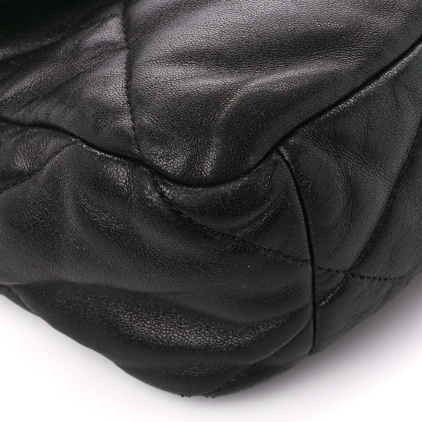Lambskin Quilted Large Chanel 19 Flap Black