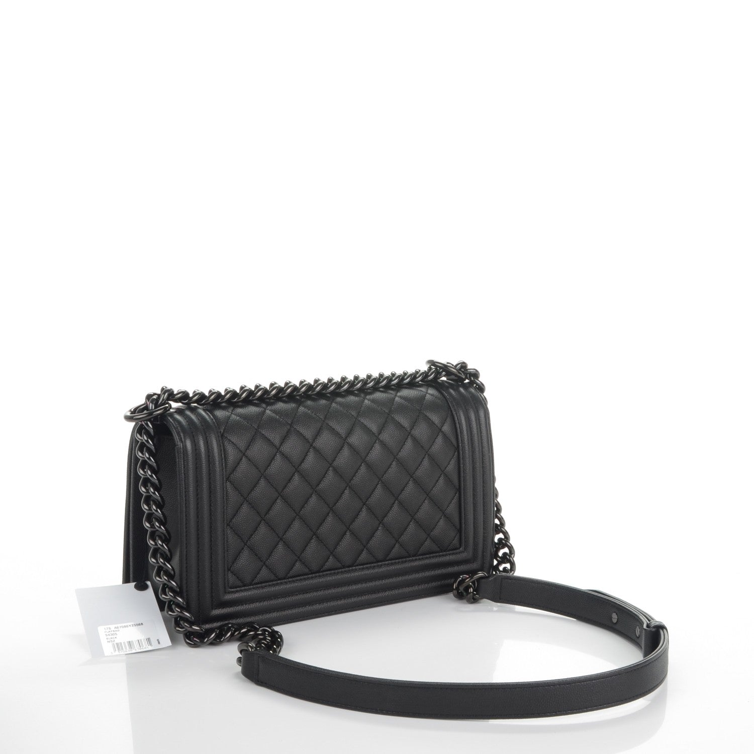 Chanel Caviar Quilted Medium Boy Flap So Black 3 of 7