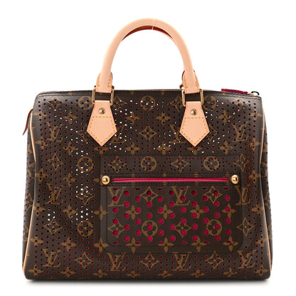 Louis Vuitton Monogram Perforated Speedy 30 Fuchsia 2 of 17