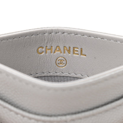 Chanel Caviar Quilted Card Holder Grey 6 of 8