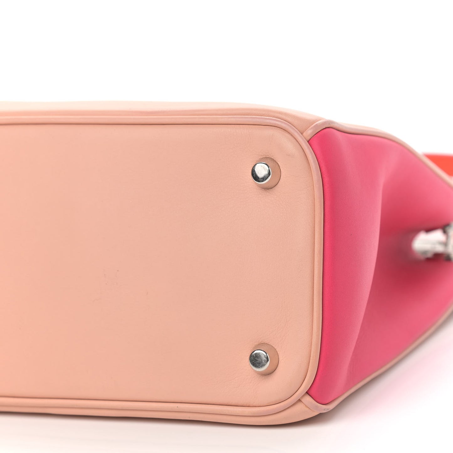 Smooth Calfskin Medium Tri-Color Diorissimo Tote Pink Fuchsia Orange