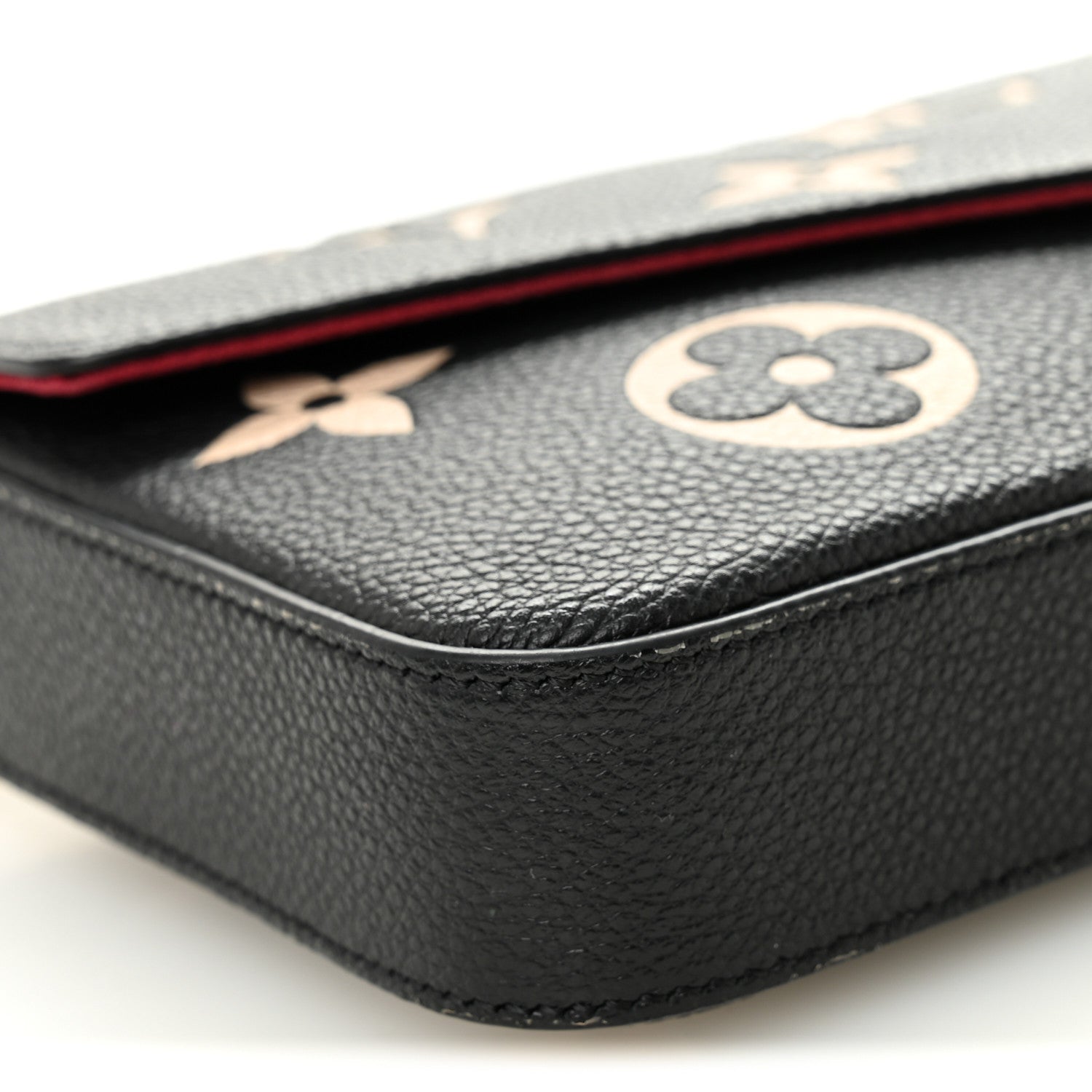 Louis Vuitton Empreinte Monogram Giant Felicie Pochette Black Beige 9 of 10