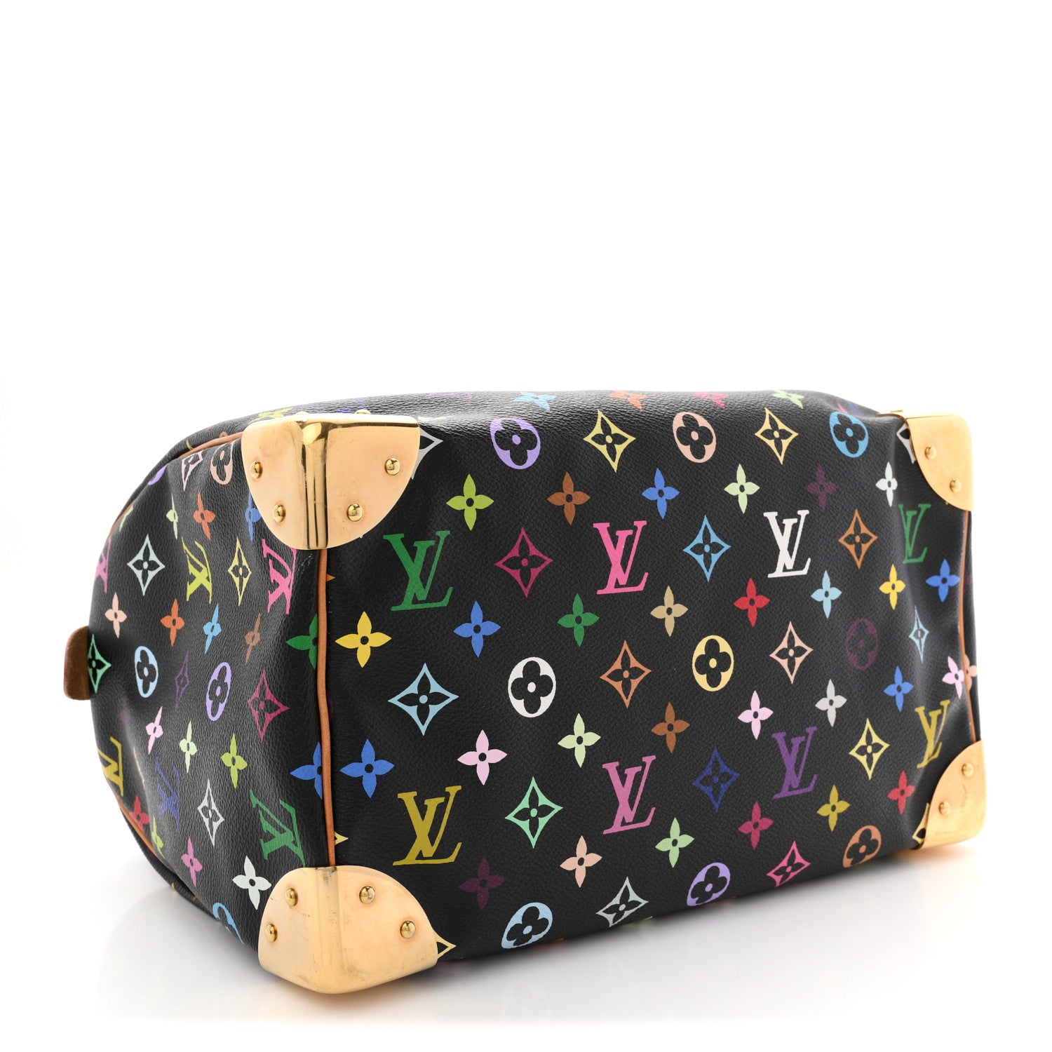 Louis Vuitton Monogram Multicolor Speedy 30 Black Black 4 of 10