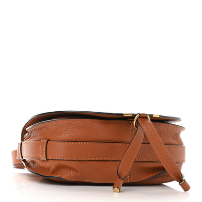 Chloe Calfskin Medium Marcie Round Crossbody Bag Tan 4 of 10