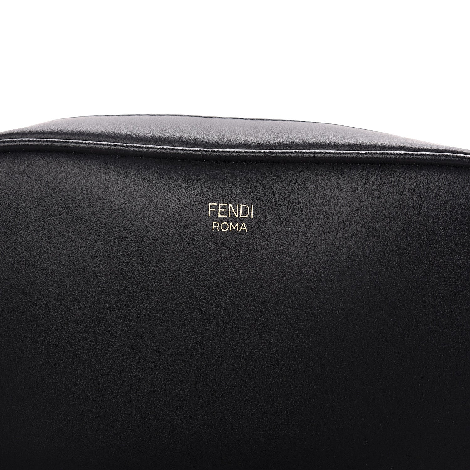 Fendi Vitello Century Bi-Color FF 1974 Embossed Mini Camera Case Maya Black 7 of 10