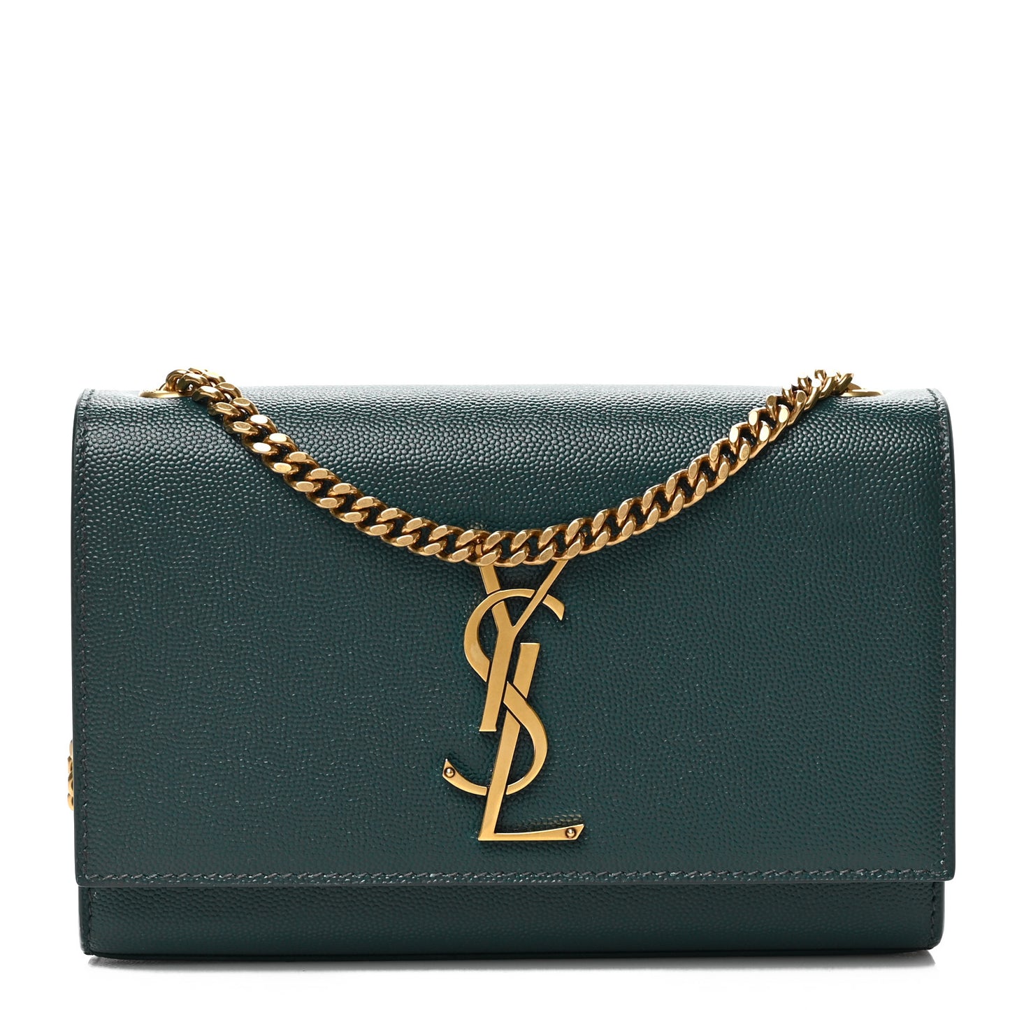 Grain De Poudre Small Monogram Kate Satchel Sea Turquoise