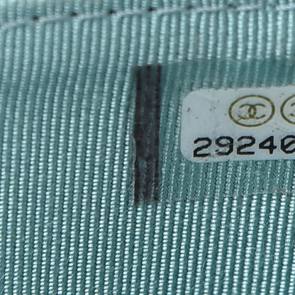 Chanel Caviar Quilted Medium Zip Around Wallet Light Blue 7 of 7