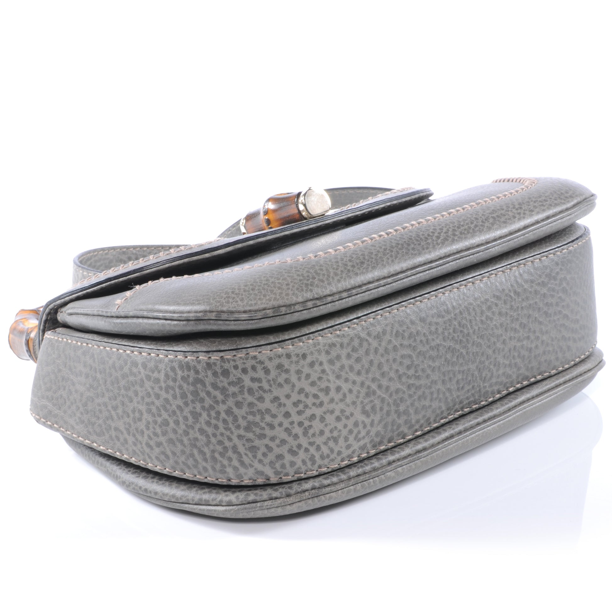 Gucci Leather New Bamboo Medium Top Handle Bag 4 of 7