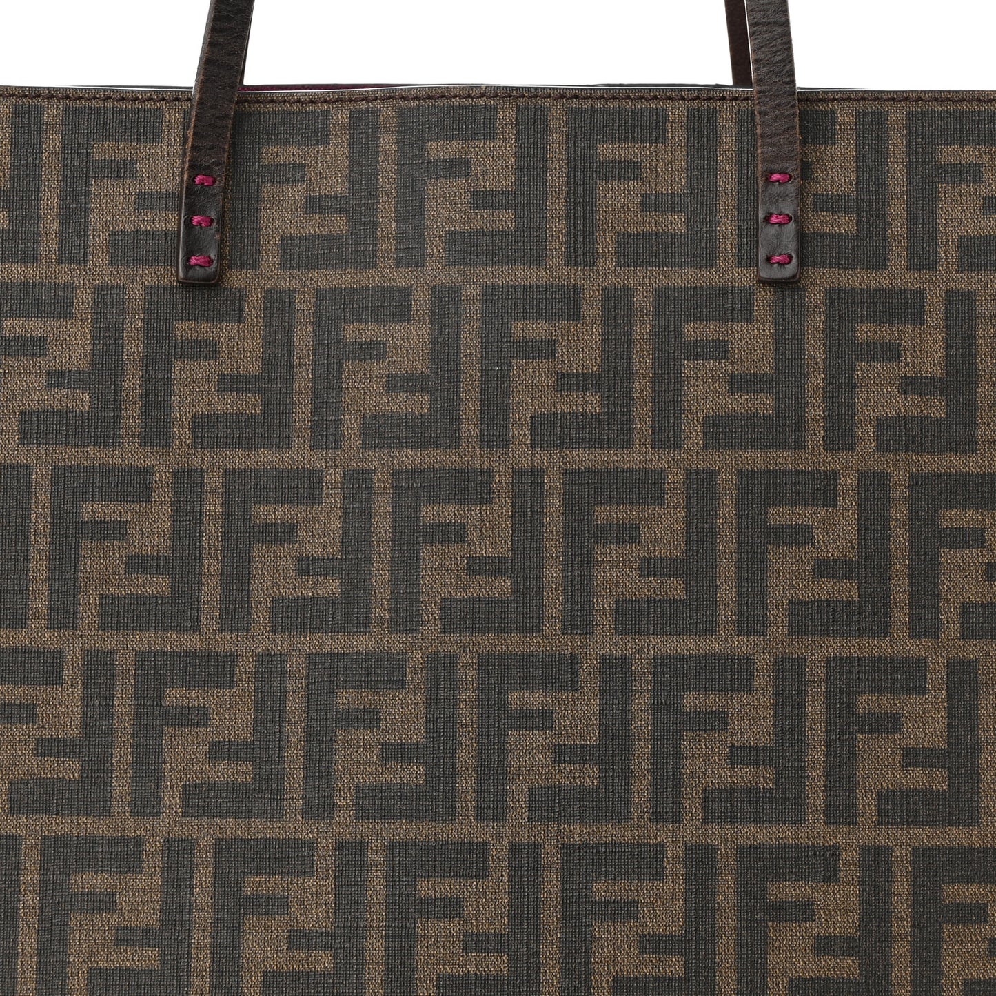 Zucca Spalmati Medium Roll Tote Tobacco Fuxia