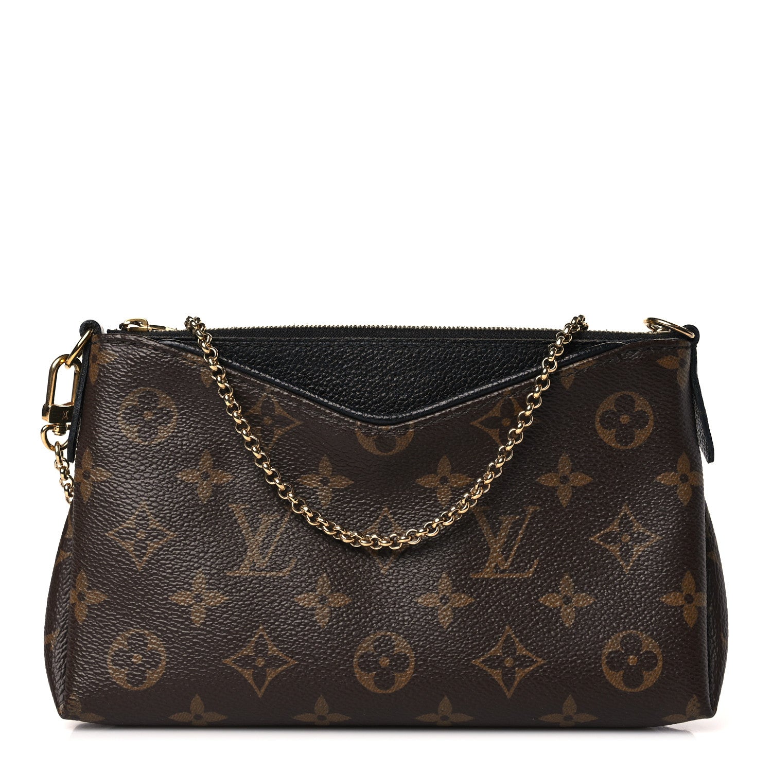 Louis Vuitton Monogram Pallas Clutch Black 1 of 7