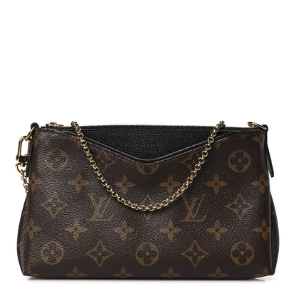 Louis Vuitton Monogram Pallas Clutch Black 1 of 7
