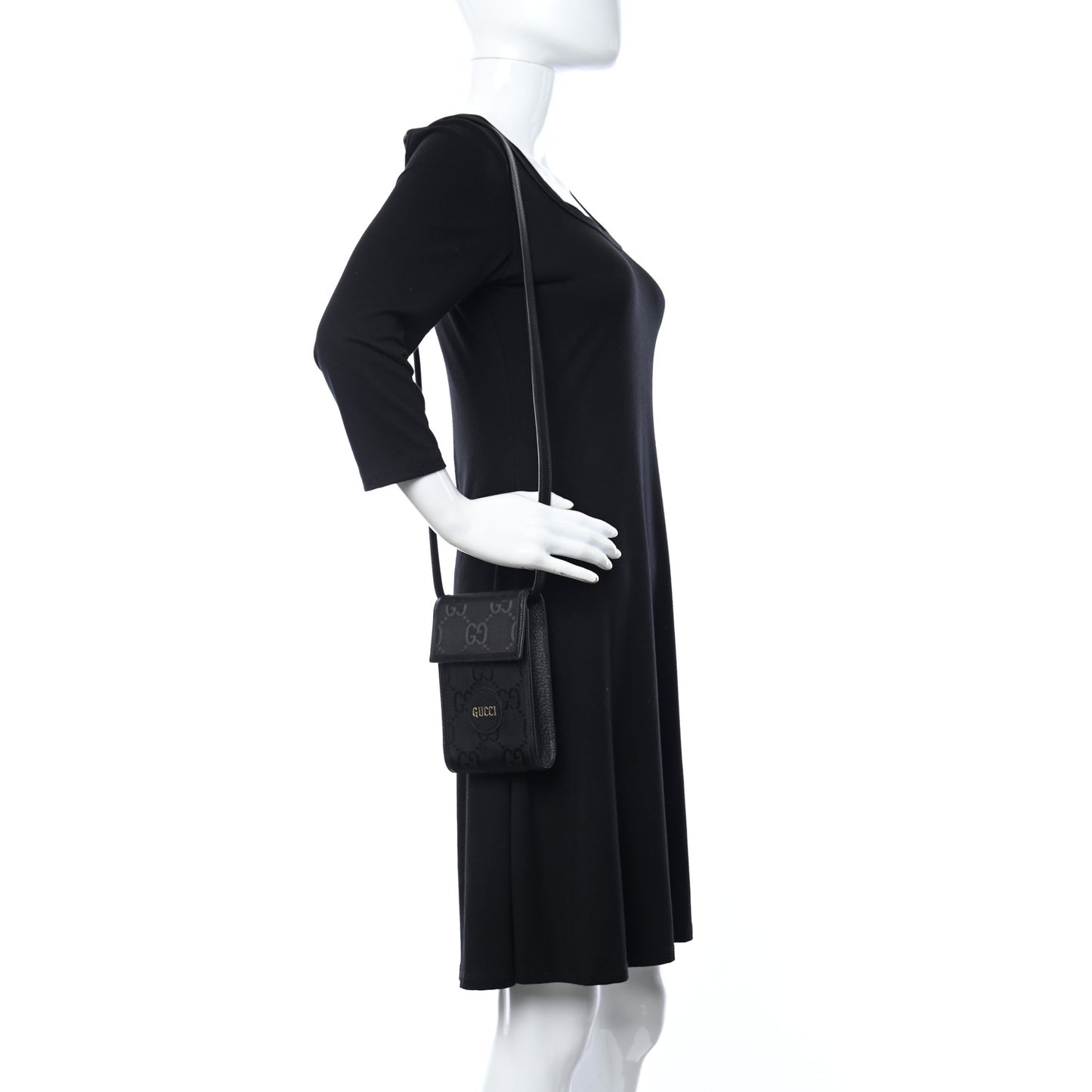 Econyl Nylon Monogram Off The Grid Crossbody Bag Black