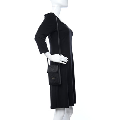 Gucci Econyl Nylon Monogram Off The Grid Crossbody Bag Black 2 of 10