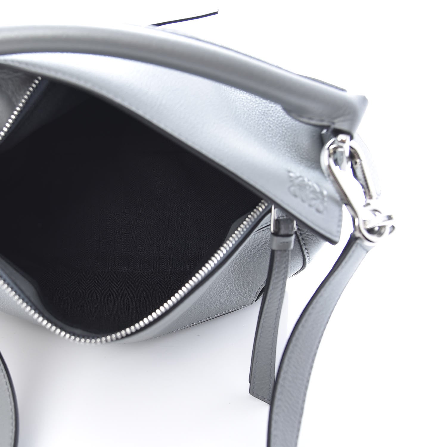 Loewe Calfskin Small Puzzle Bag Gunmetal 5 of 9