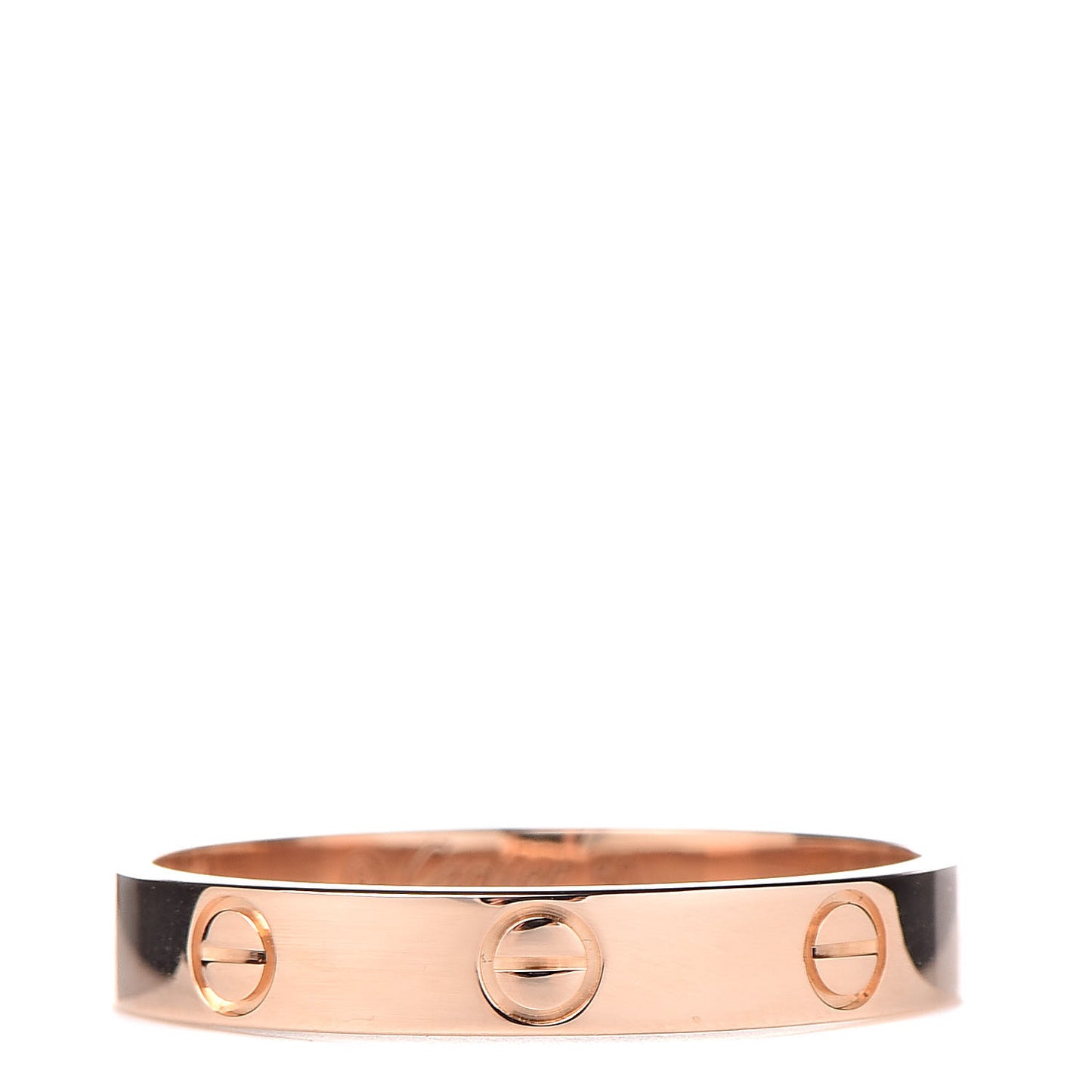 18K Pink Gold 3.5mm LOVE Wedding Band Ring 60 9