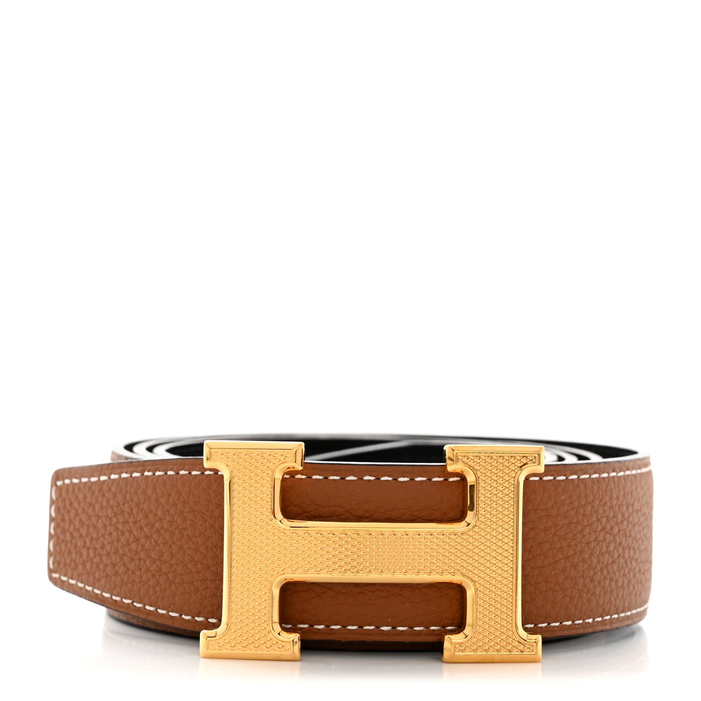 Box Togo 32mm Guilloche H Belt 90 36 Black Gold