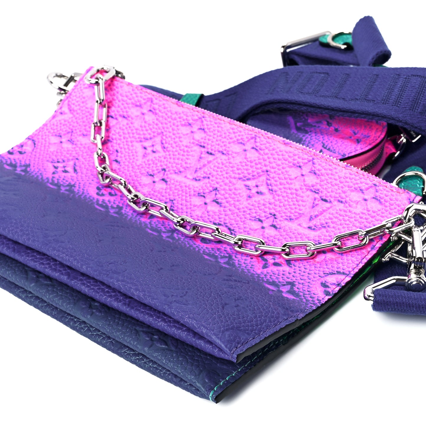 Taurillon Illusion Trio Pouch Bleu Rose