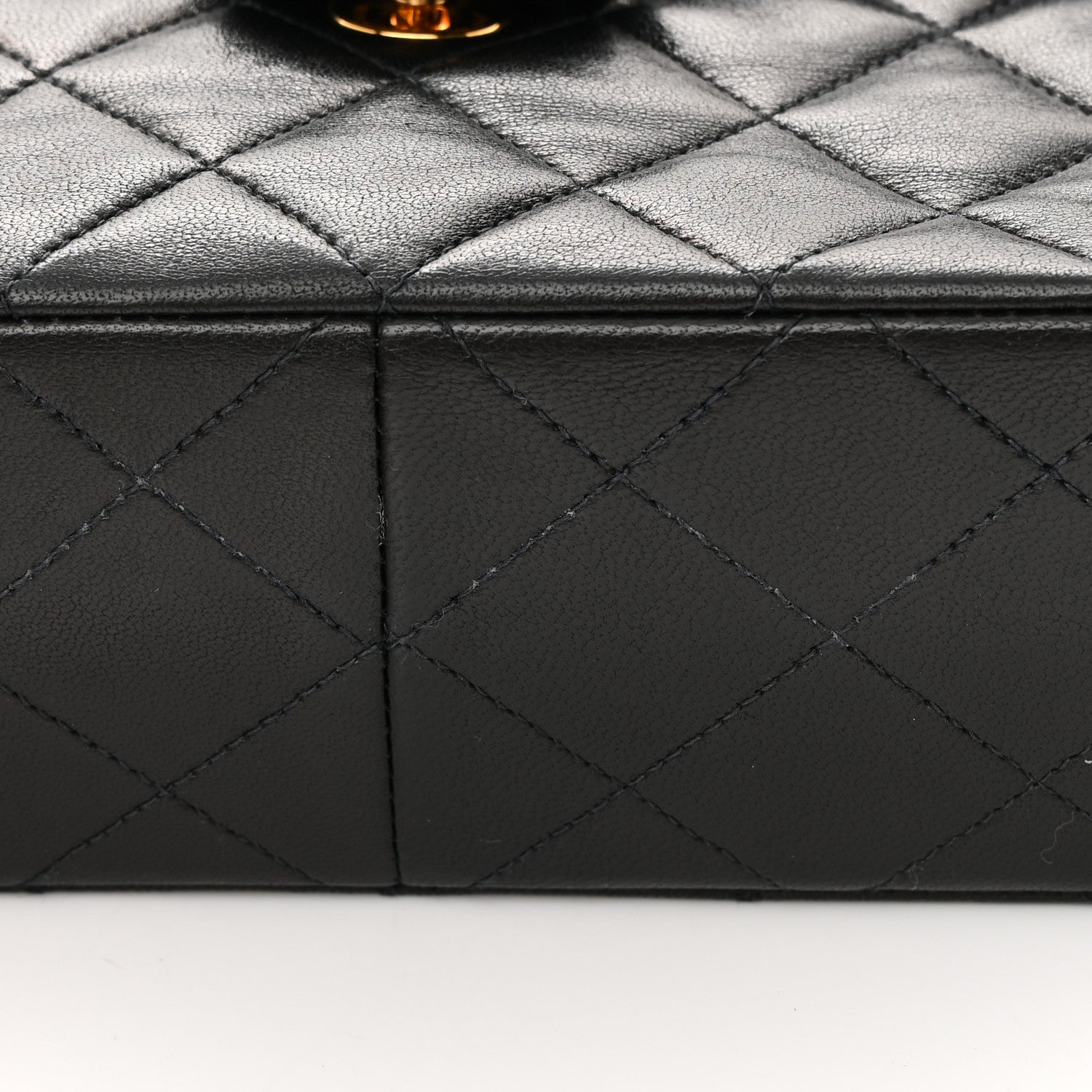 Chanel Lambskin Quilted Mini Square Flap Bag Black 13 of 13