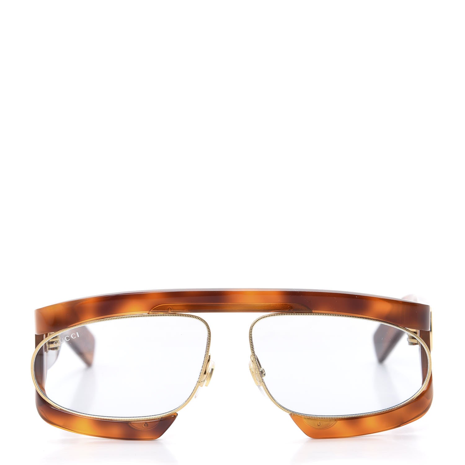 Gucci Oval Sunglasses GG0233S Tortoiseshell Gold 2 of 8