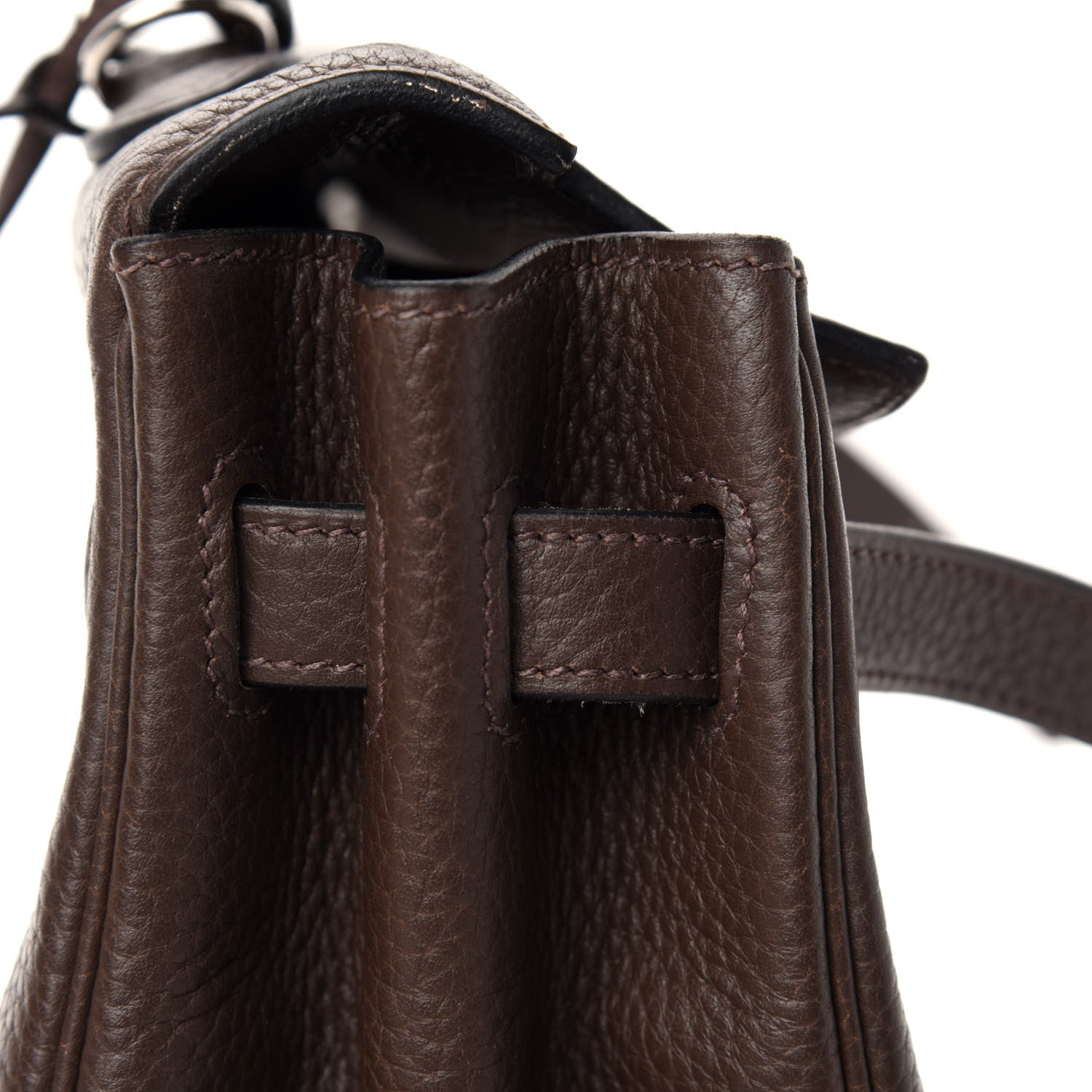 Hermes Taurillon Clemence Kelly Retourne 35 Chocolate 18 of 37