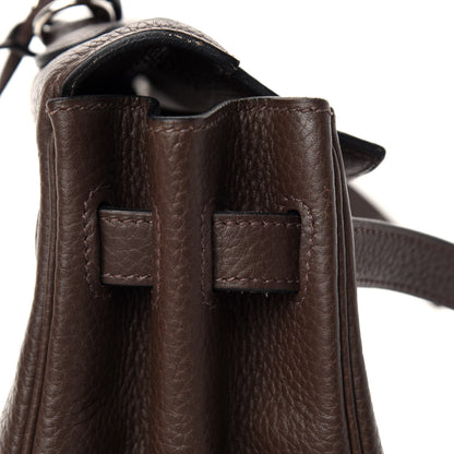 Hermes Taurillon Clemence Kelly Retourne 35 Chocolate 18 of 37