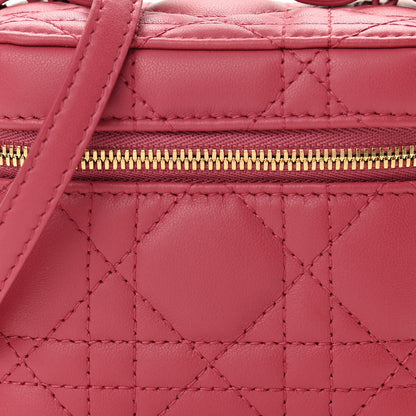Christian Dior Lambskin Cannage Micro Vanity Case Strawberry Pink 8 of 11