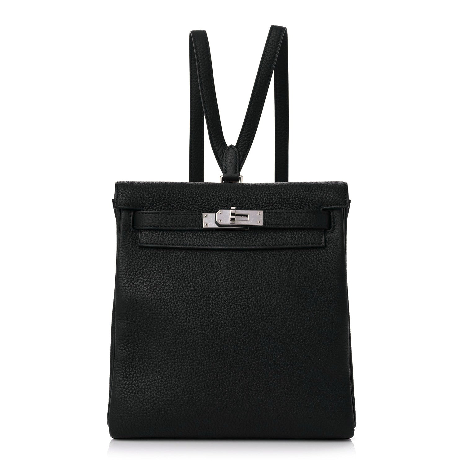 Hermes Togo Kelly Ado Backpack Black 1 of 10