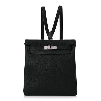 Hermes Togo Kelly Ado Backpack Black 1 of 10