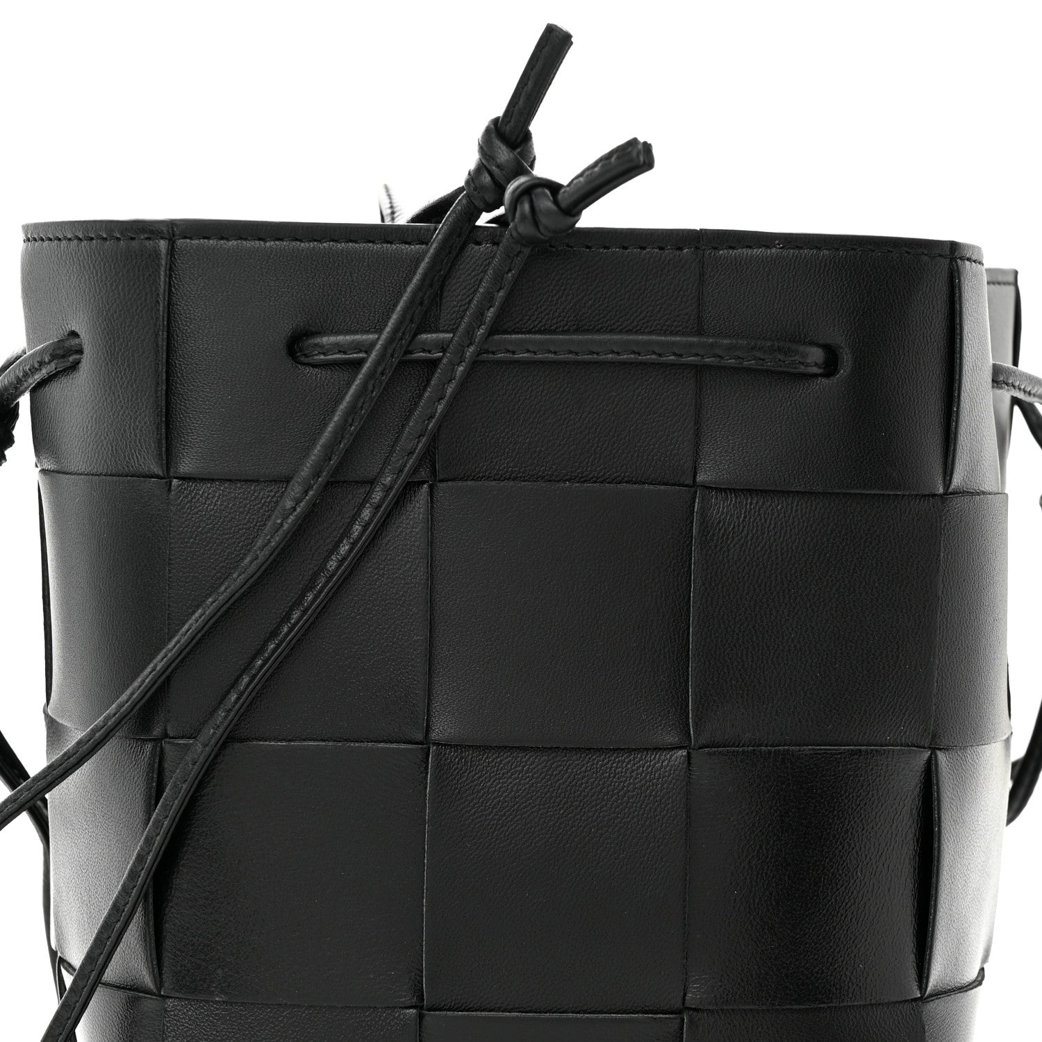 Bottega Veneta Nappa Maxi Intrecciato Cassette Bucket Bag Black 7 of 9