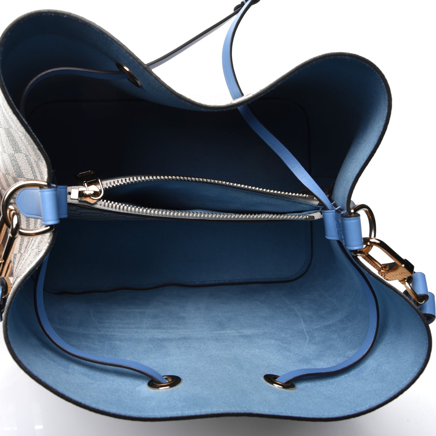 Damier Azur Neonoe MM Bleuet