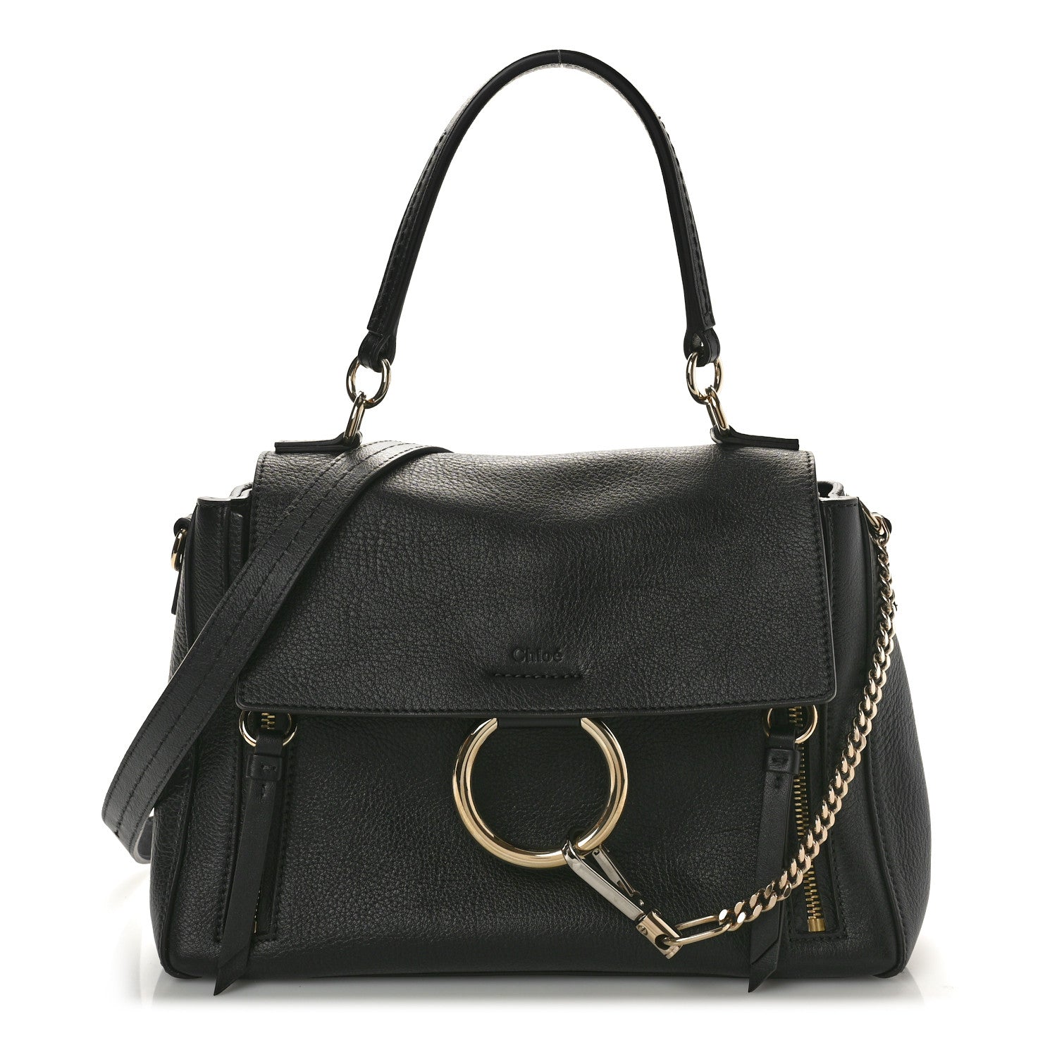 Chloe Calfskin Small Faye Day Shoulder Bag Black 1 of 9