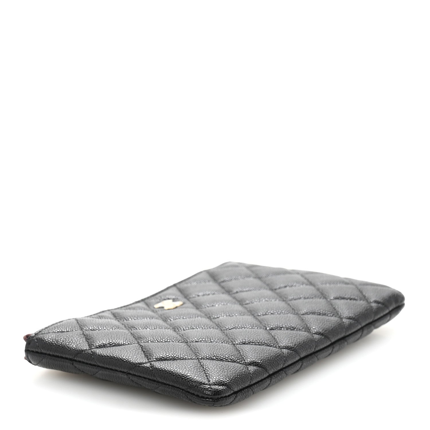 Chanel Caviar Quilted Small Zipped Pouch Black 4 of 8