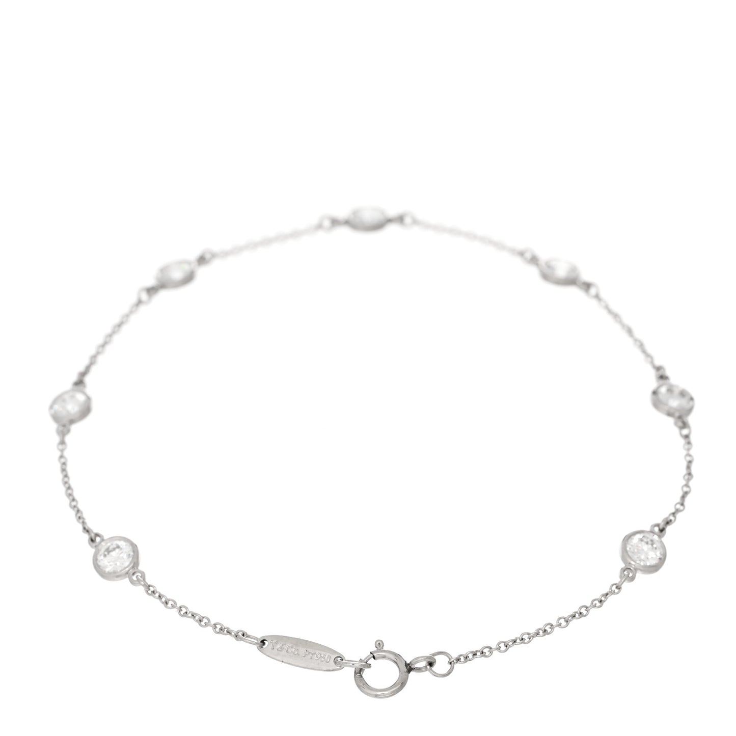 Platinum Diamond 1.26ctw Elsa Peretti Diamonds by the Yard Station Bracelet