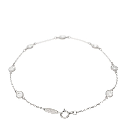 Tiffany Platinum Diamond 1.26ctw Elsa Peretti Diamonds by the Yard Station Bracelet 2 of 3