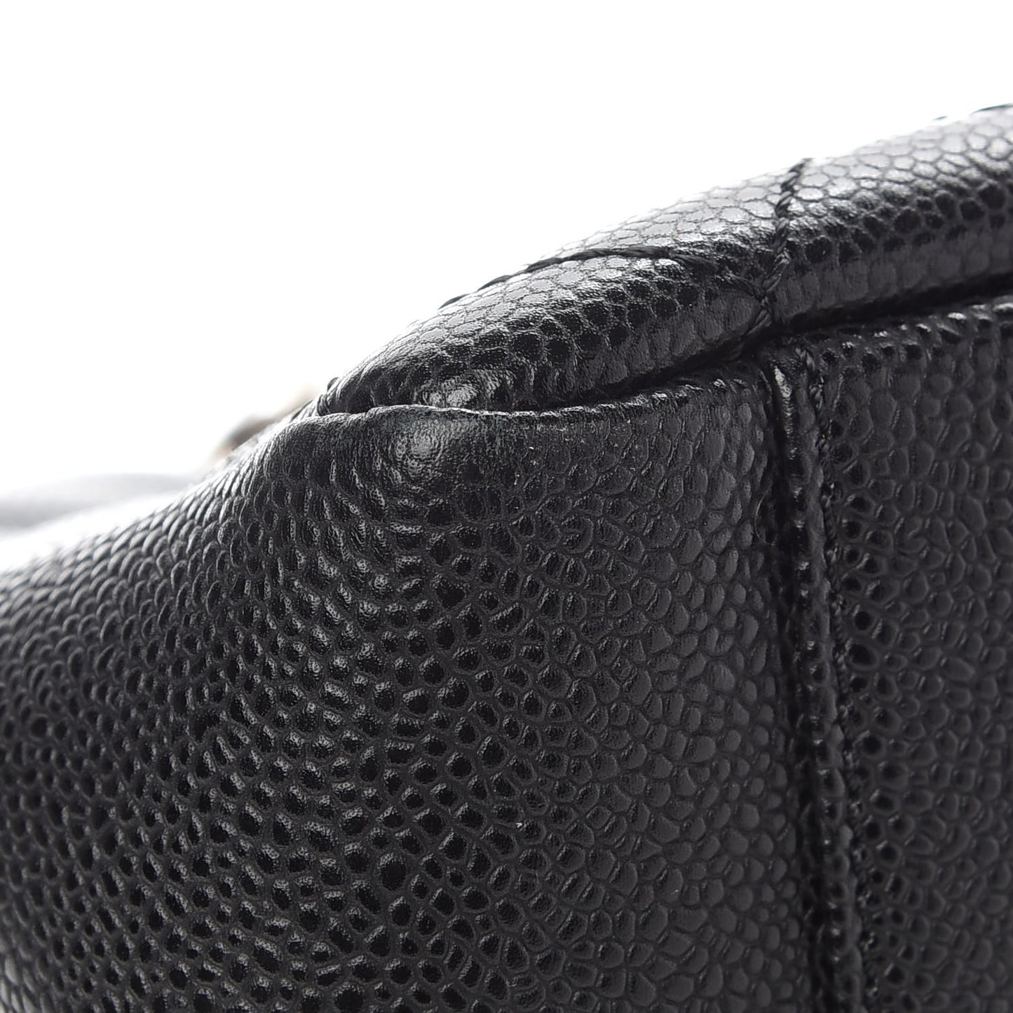 Caviar Quilted Grand Shopping Tote GST Black