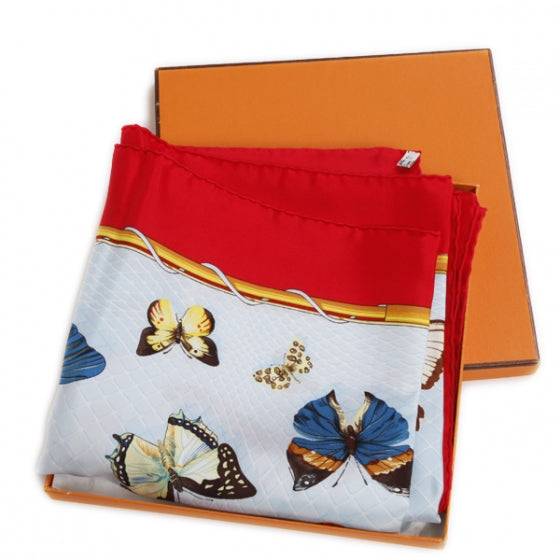 Silk Farandole Scarf 90 Red