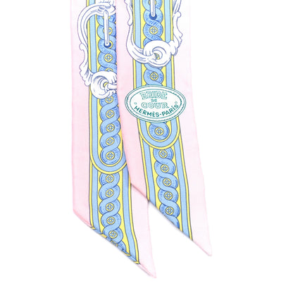 Hermes Silk Bride De Cour Twilly Rose Pale Ciel 2 of 4