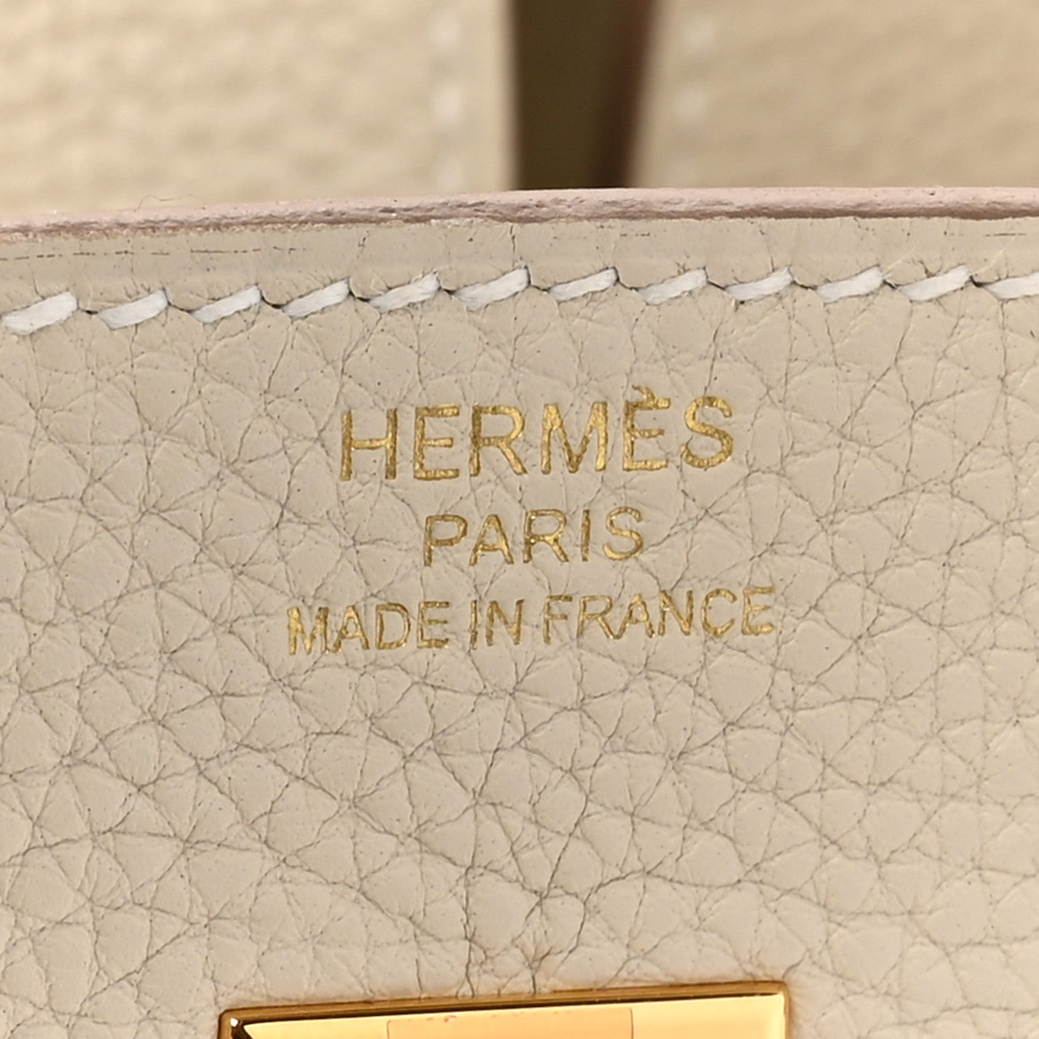 Hermes Togo Birkin 25 Craie 6 of 10